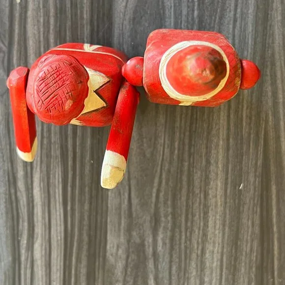 Wolf Creek Folk Art Santa & Mrs Claus Figure Hand Carved & Painted Wood - Picture 9 of 15